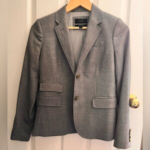 J. Crew Schoolboy Blazer in grey wool, size 0